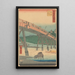 Okazaki - Andō Hiroshige — ingelijst kunstwerk aan de muur