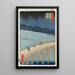 Averse soudaine sur le pont Ohashi et Atake - Andō Hiroshige — ingelijst kunstwerk aan de muur
