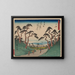 Tokaido gojusantsugi, planche 6 - Andō Hiroshige — ingelijst kunstwerk aan de muur