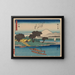 Tokaido schilderij, vijfenveertig poststations, plaat 8 - Andō Hiroshige — ingelijst kunstwerk aan de muur