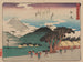 Tokaido gojusantsugi schilderij, plaat 19 - Andō Hiroshige — weergave van het kunstwerk