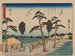 Tokaido gojusantsugi, planche 28 - Andō Hiroshige — weergave van het kunstwerk