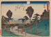 Tokaido schilderij, vijfenveertig stations, plaat 37 - Andō Hiroshige — weergave van het kunstwerk