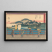 Yoshida - Andō Hiroshige — ingelijst kunstwerk aan de muur