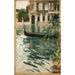Gondole in Venetië - Anders Zorn — weergave van het kunstwerk