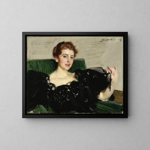 Joie de Lucy Turner - Anders Zorn — ingelijst kunstwerk aan de muur