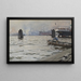 The Port of Hamburg - Anders Zorn — framed artwork on a wall