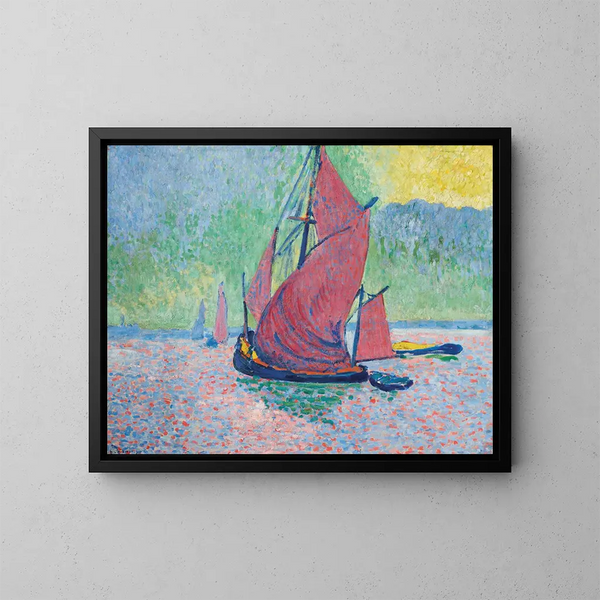 Les voiles rouges - André Derain — ingelijst kunstwerk aan de muur