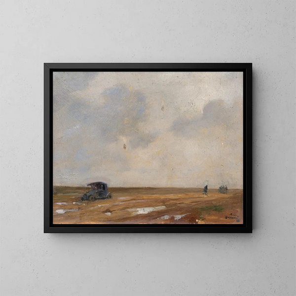De terugkeer naar de klas - André Devambez — ingelijst kunstwerk aan de muur
