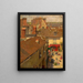 Rixe sur une place de village vue de haut - André Devambez — ingelijst kunstwerk aan de muur