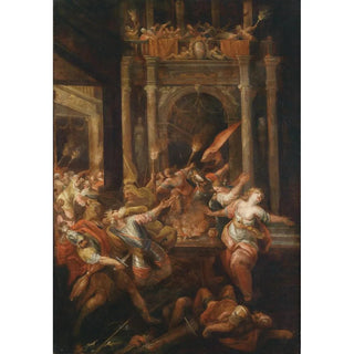 Andrea Celesti - A Scene from the Trojan War The Death of King Priam.webp