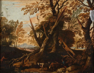 Landschapschilderij - Andrea Locatelli — weergave van het kunstwerk