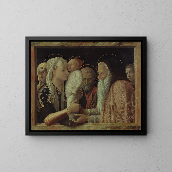 La Présentation - Andrea Mantegna — ingelijst kunstwerk aan de muur