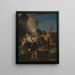 Het doopsel van Christus - Andrea Sacchi — ingelijst kunstwerk aan de muur
