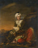 Portrait of a merchant of the Levant Company in Turkish attire. View of Aleppo beyond. - Andrea Soldi — artwork view