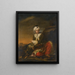 Portrait of a merchant of the Levant Company in Turkish attire. View of Aleppo beyond. - Andrea Soldi — framed artwork on a wall
