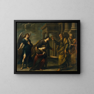 Andrea Vaccaro - Raguels Blessing of her Daughter Sarah before Leaving Ecbatana with Tobias.webp