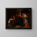 De Opstanding van Lazarus - Andrea Vaccaro — ingelijst kunstwerk aan de muur