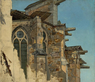 De kathedraal van Altenberg - Andreas Achenbach — weergave van het kunstwerk