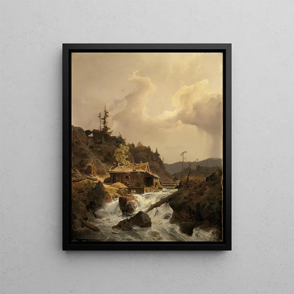 Andreas Achenbach - Norwegische Landschaft mit Sgemhle.webp