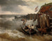 Zeilschilderij - Andreas Achenbach — weergave van het kunstwerk