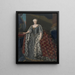 Sophie Madeleine Christian VI koningin - Andreas Müller — ingelijst kunstwerk aan de muur