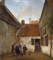 Binnenhof - Andreas Schelfhout — weergave van het kunstwerk