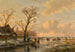Skaters on a frozen river (Conflict of case) - Andreas Schelfhout — artwork view