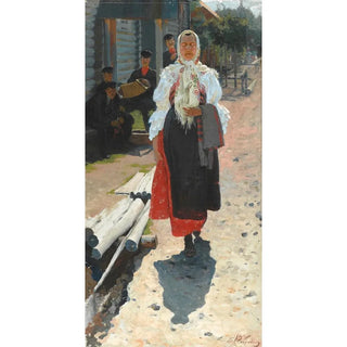 Andrei Ryabushkin - Along the village street.webp