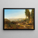 View of Rome from Villa Madama - András Mark — framed artwork on a wall