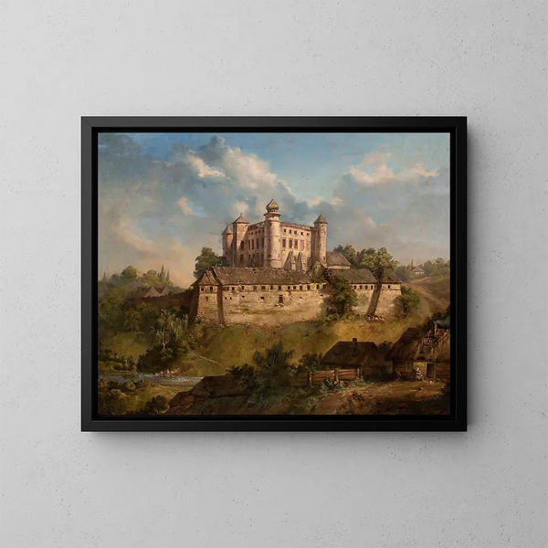 Kasteel in Winicz - Andrzej Grabowski — ingelijst kunstwerk aan de muur