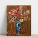 Reproduction of the painting Anémones au Vase de Delft - Pierre-Auguste Renoir