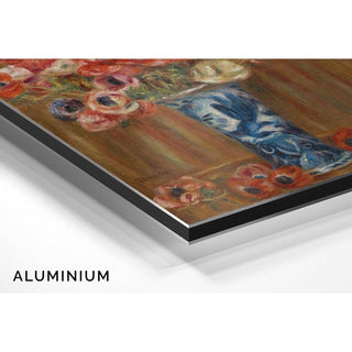 Anémones au Vase de Delft - Pierre-Auguste Renoir | Reproduction Tableau Décoration murale affiche copie