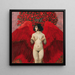 Red Angel - Karl Mediz — framed artwork on a wall