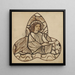 Engel die de maan vasthoudt - Sir Edward Coley Burne-Jones — ingelijst kunstwerk aan de muur