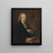 Portrait of Irish lawyer and politician Philip Tisdall - Angelica Kauffman — framed artwork on a wall