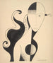 Buste de femme - Angelika Hoerle — weergave van het kunstwerk