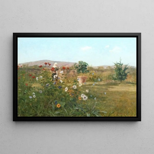 Angiolo Tommasi - Giardino con donna.webp