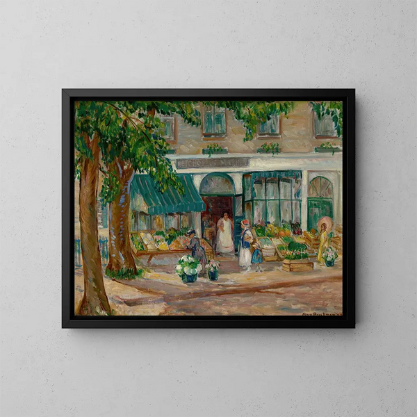 van het Ketchopolus-markt, Rockport, Massachusetts - Ann Brockman — ingelijst kunstwerk aan de muur
