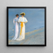 Anna Ancher en Marie Krøyer op het Strand in Skagen - Peder Severin Krøyer — ingelijst kunstwerk aan de muur