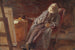 De schilder Vilhelm Kyhn die zijn pijp rookt - Anna Ancher — weergave van het kunstwerk