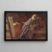 De schilder Vilhelm Kyhn die zijn pijp rookt - Anna Ancher — ingelijst kunstwerk aan de muur