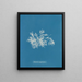 Delesseria zeer smal - Anna Atkins — ingelijst kunstwerk aan de muur