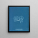 Nitophyllum punctatum - Anna Atkins — ingelijst kunstwerk aan de muur