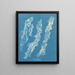 Ulva bullosa - Anna Atkins — ingelijst kunstwerk aan de muur