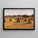 Landschap van dorp in Nninge - Anna Wengberg — ingelijst kunstwerk aan de muur