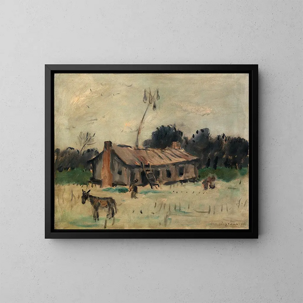 Cabane en Alabama - Anne Goldthwaite — ingelijst kunstwerk aan de muur
