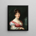 Portrait of Hortense de Beauharnais, Queen of Holland - Anne-Louis Girodet-Trioson — framed artwork on a wall