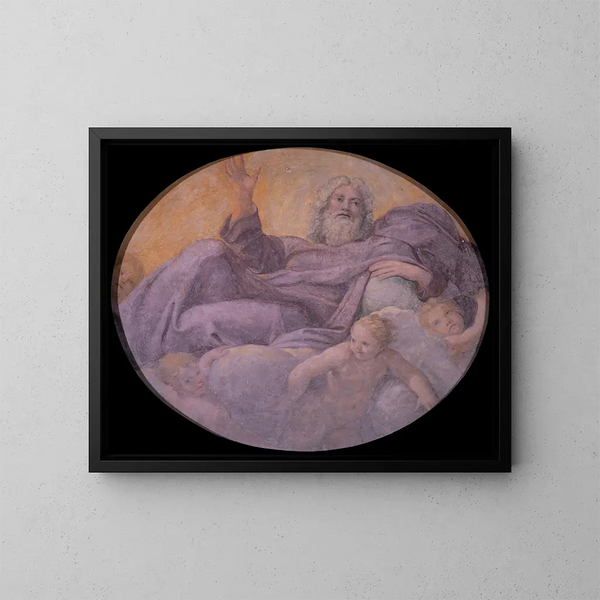 Vader eeuwig - Annibale Carracci — ingelijst kunstwerk aan de muur
