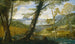 Landschap met rivier - Annibale Carracci — weergave van het kunstwerk
